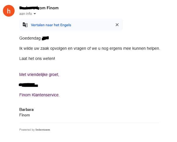 finom-klantenservice