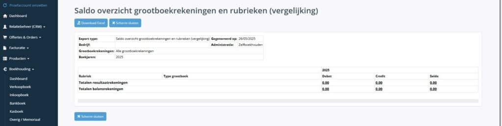 grootboekrekening-silvasoft-rapport